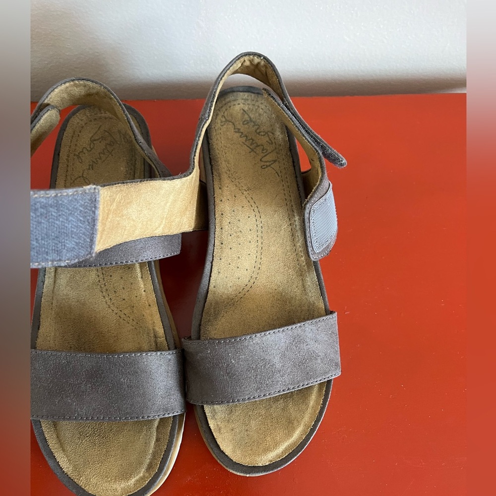 Natural Soul Kaila Strappy Heeled Sandals, good pre-loved condition,doublestraps - Picture 8 of 11
